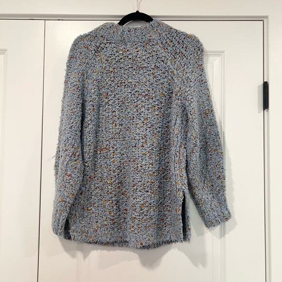 Lou‎ and Grey Women's Chunky Sweater Wool Light Blue Multicolor Size XS - Picture 4 of 9